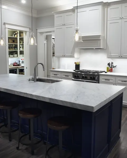 Kitchen island sink (Carlyle project), from Watson Plumbing, Inc.’s own photographs.