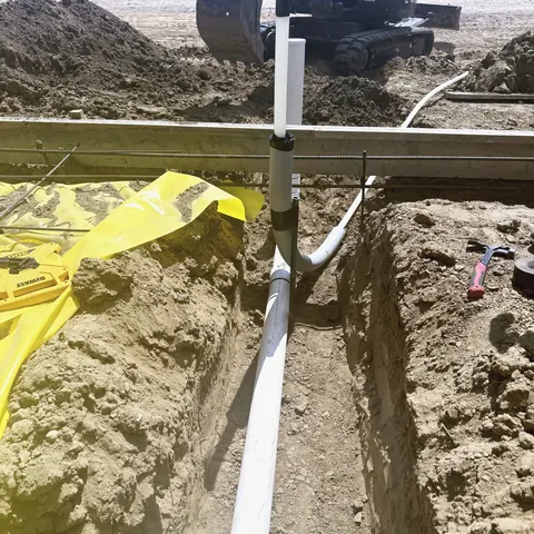 A photograph of its work, from Arrow Plumbing’s own photographs.