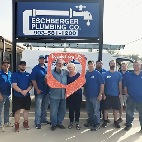 A photograph of its work, from Eschberger Plumbing Company LLC’s own photographs.