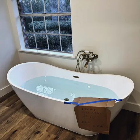 A photograph of its work, from Jennings Plumbing’s own photographs.