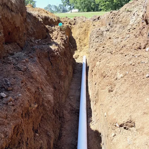 A photograph of its work, from Ledbetter Plumbing’s own photographs.