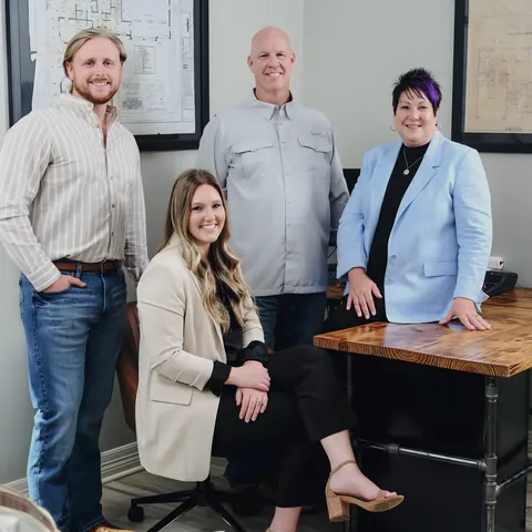 Leadership/office team photo, from Royal Plumbing and Construction LLC’s own photographs.