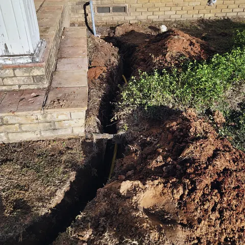 A photograph of its work, from Super Plumbers’s own photographs.