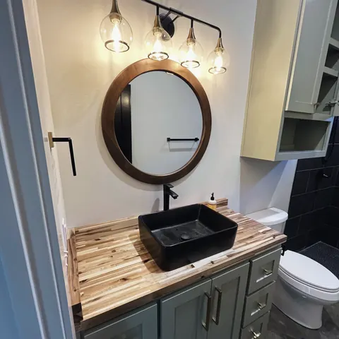 A photograph of its work, from Watson Plumbing, Inc.’s own photographs.